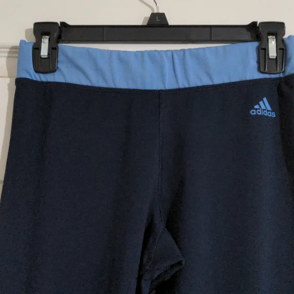adidas Women's Blue Workout Pants.  Size S - Picture 4 of 7